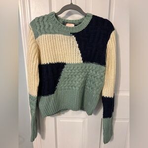 Patchwork Women’s Multicolor knit sweater